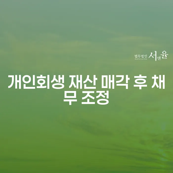개인회생 재산 매각 후 채무 조정, 어떻게 해야 할까요?