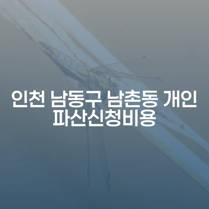 인천 남동구 남촌동 개인파산 신청 비용, 정말 필요한 이유는?